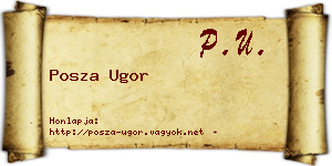 Posza Ugor névjegykártya